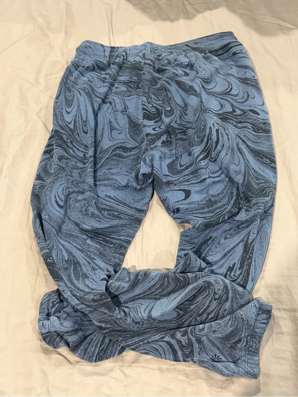 Athleta Girl Blue Marble-Print Kids Joggers